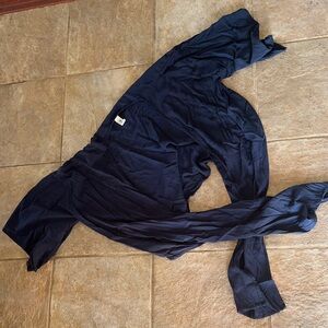 Mahina Deep Blue open cardigan with thick ties size medium